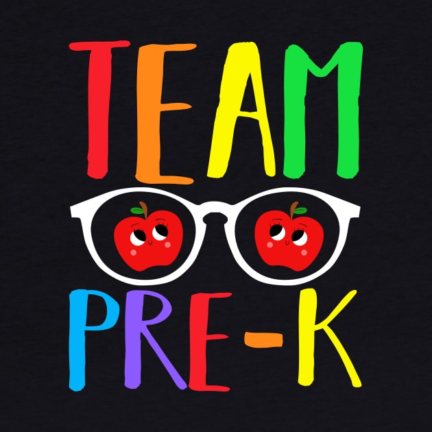 First Day of School Boys Teacher Back To School Pre-k Team T-Shirt by drag is art